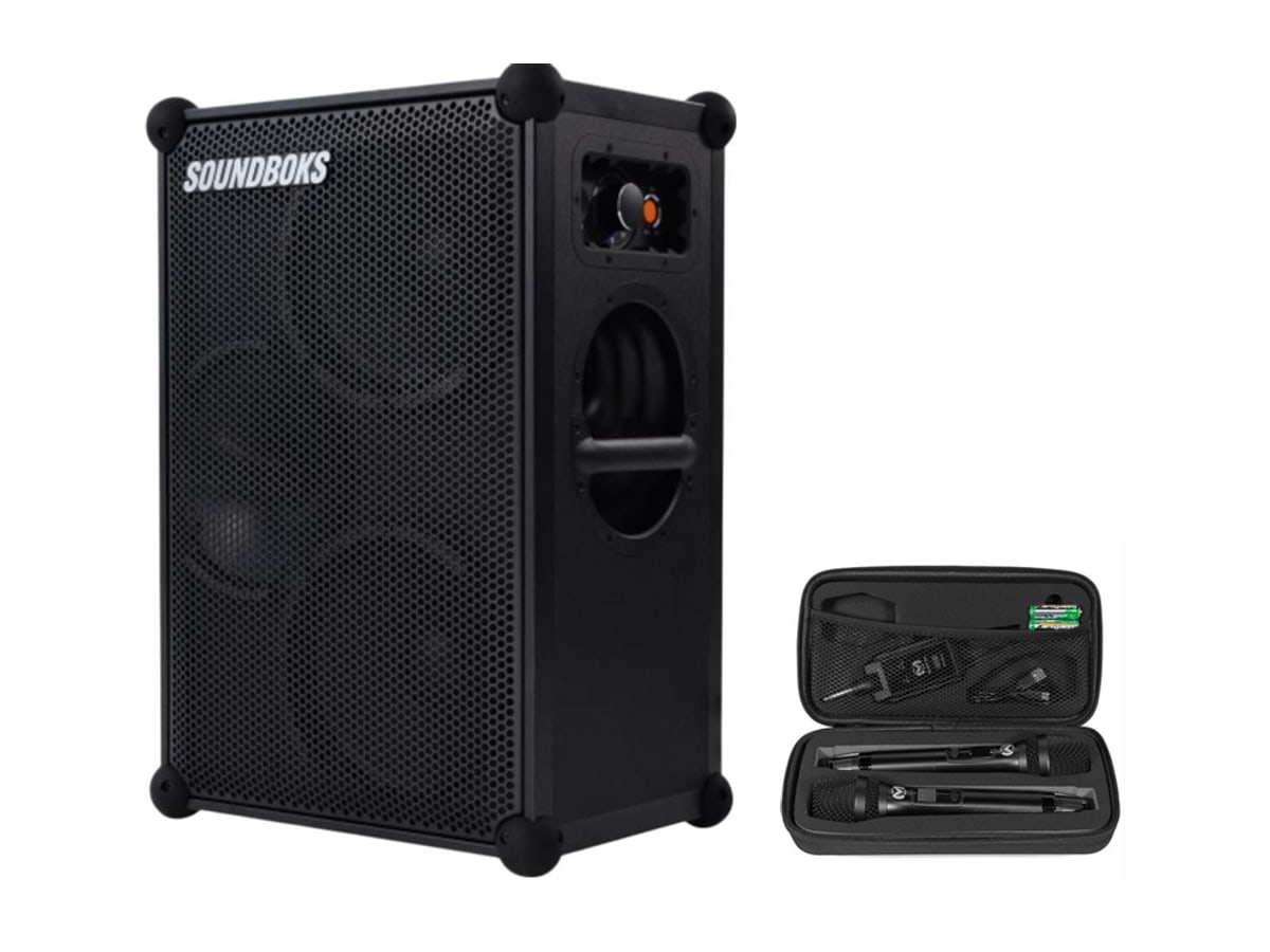 Location Pack Soundboks + 2 micros sur batterie — casier Paris en Île-de-France